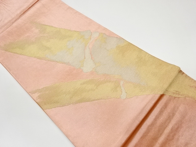 JAPANESE KIMONO / VINTAGE FUKURO OBI / WOVEN BAMBOO